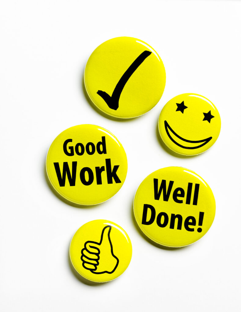 reward motivation button badges