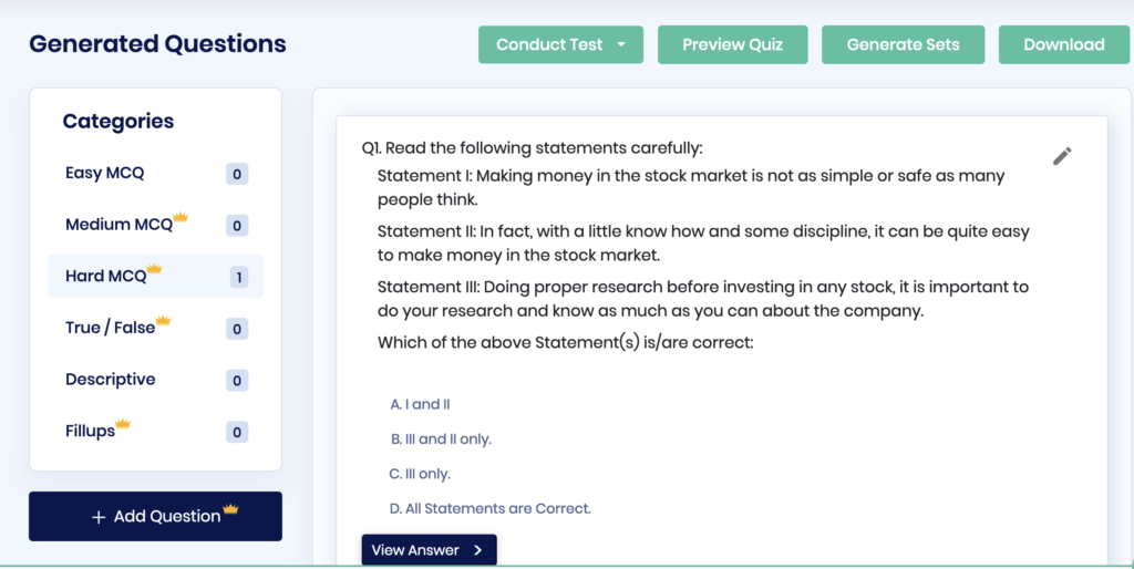 Screenshot of PrepAI tool